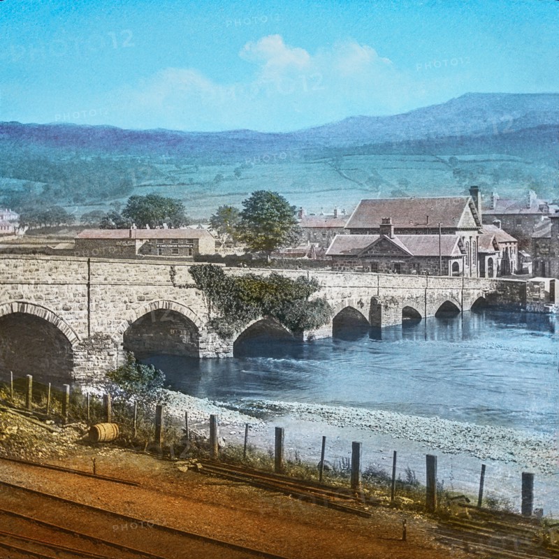 Magic Lantern slide circa 1900 hand coloured