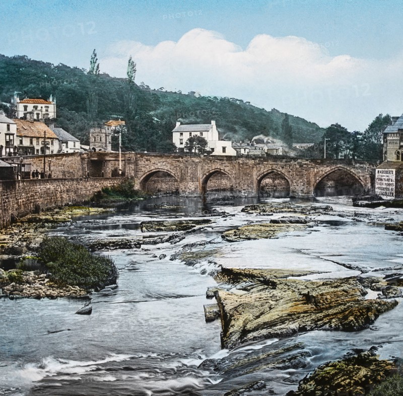 Magic Lantern slide circa 1900 hand coloured