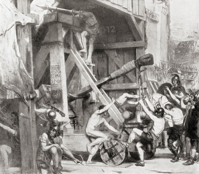 The siege of Carthage by the Romans