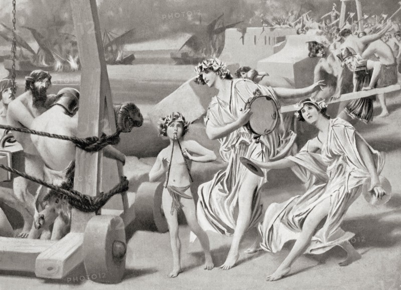 Demolition of the long walls of Athens