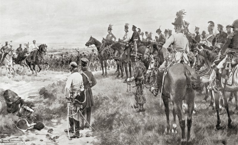 Bringing news of the Battle of Leipzig aka Battle of the Nations