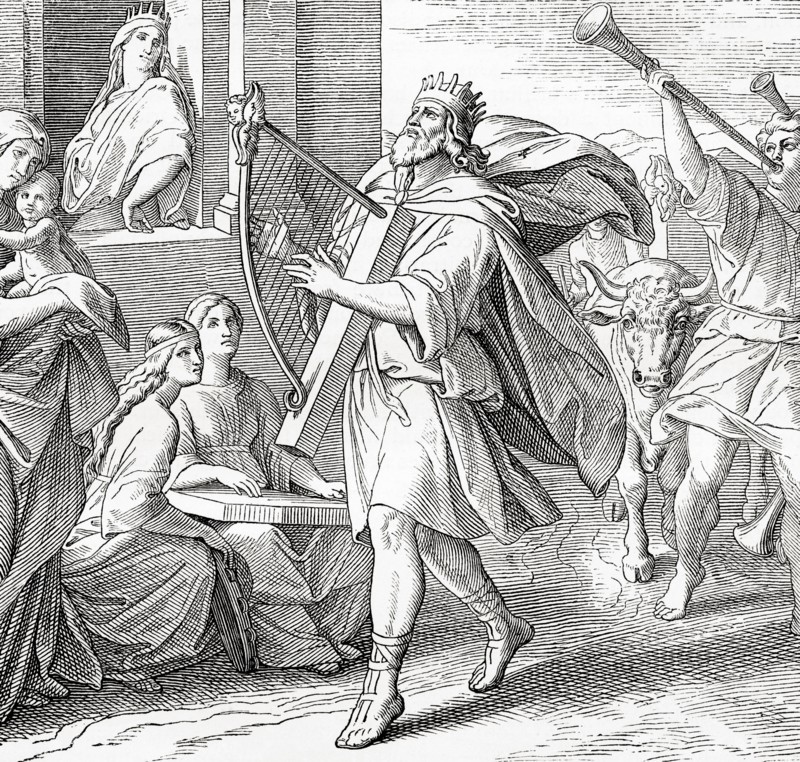 King David returning the Ark of the Covenant to Jerusalem