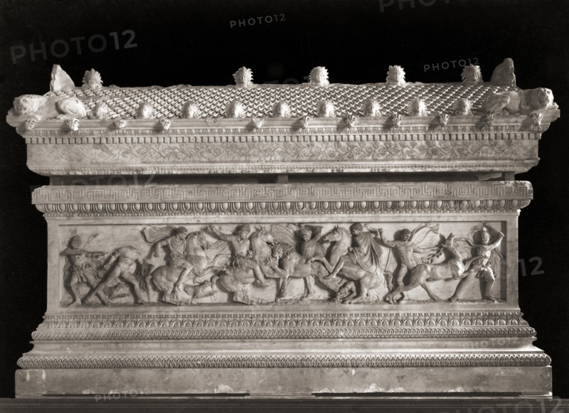 The Alexander Sarcophagus which dates from the 4th century BC