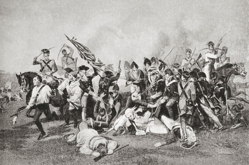 The death of Johann de Kalb