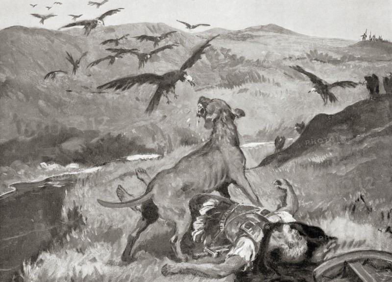 The death of Lysimachus at the Battle of Corupedium