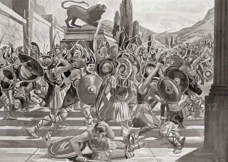 The Gauls under the leadership of Brennus aka Brennos