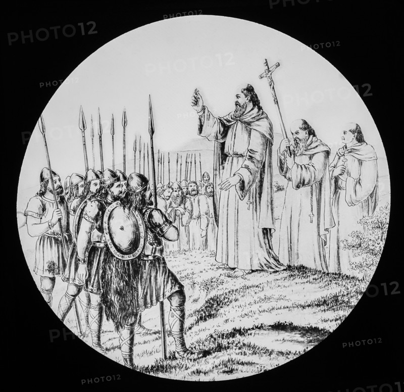 A magic lantern slide circa 1900