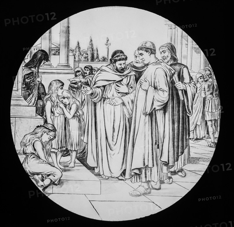 A magic lantern slide circa 1900