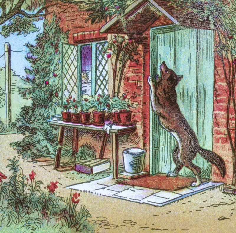 Coloured illustration in a child's storybook