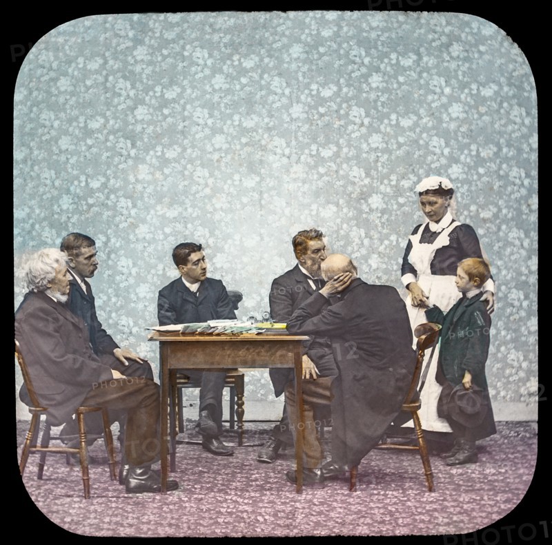 Magic lantern slide circa 1900