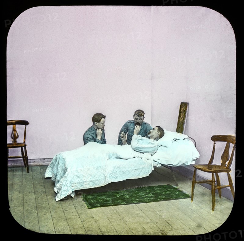 Magic lantern slide circa 1900
