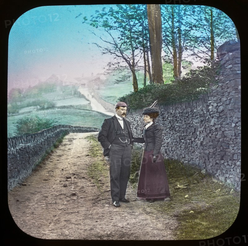 Magic lantern slide circa 1900