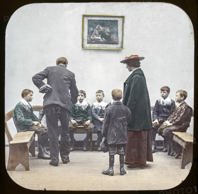 Magic lantern slide circa 1900
