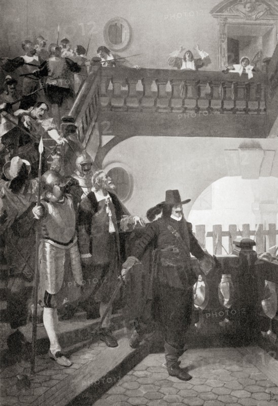 The arrest of Broussel and the leaders of the oppostion in the Paris Parlement