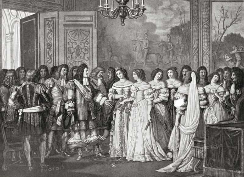 Louise de La Vallière presented to Louis XIV at St
