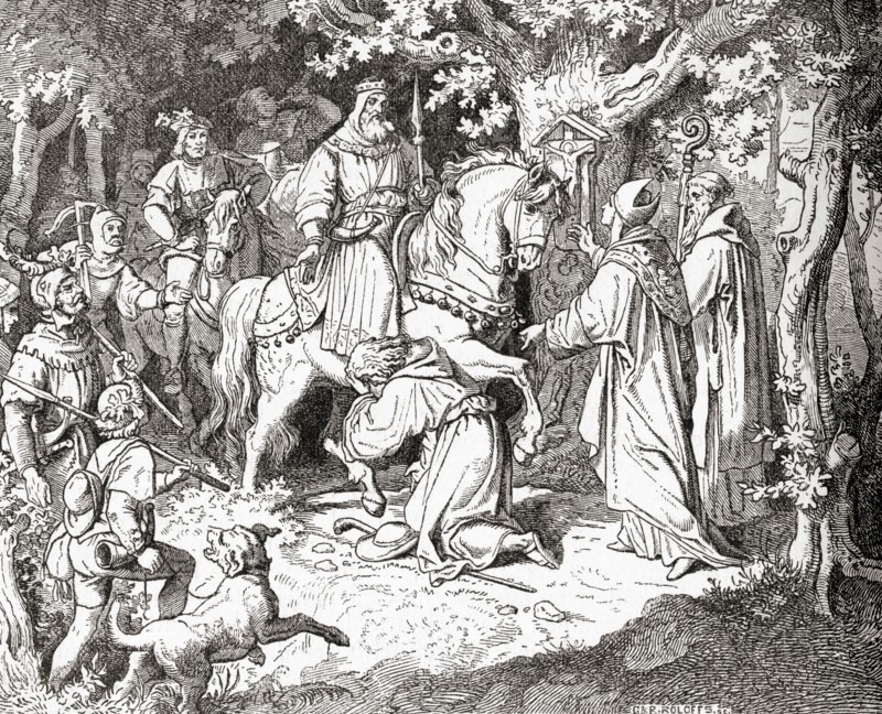 Liudolf submits to his father Otto the Great after his failed rebellion in 953/954