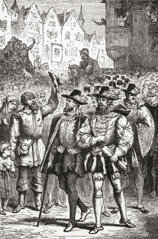 The procession of the petitioning nobles