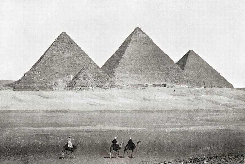 The pyramids of Giza