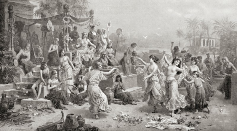 The court of Mark Antony and Cleopatra