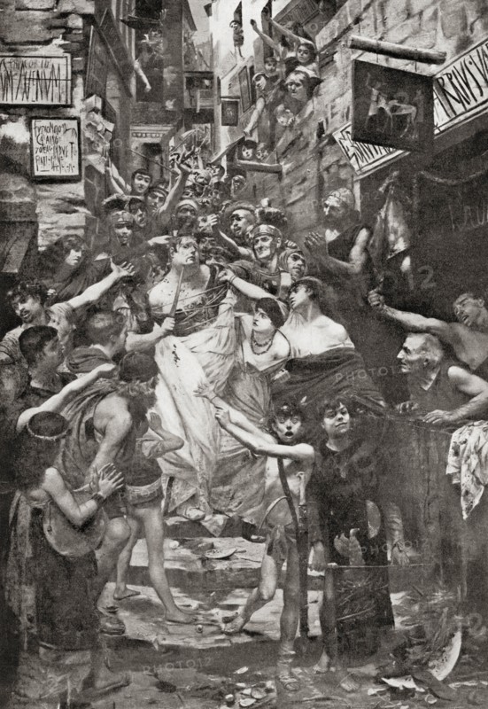 Vitellius dragged through the streets of Rome