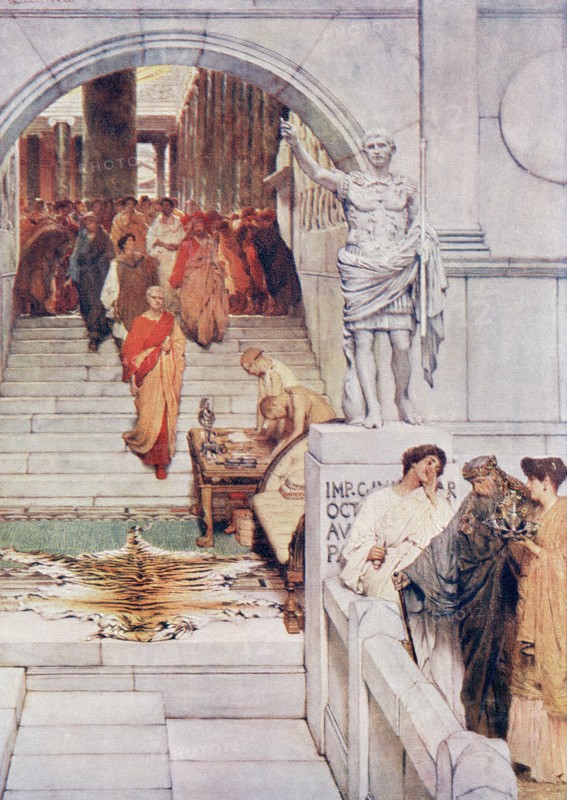 A visit of Agrippa to Augustus