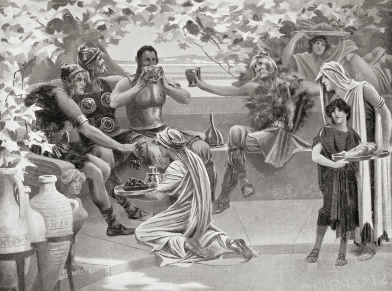 Goths seen surrounded by slaves