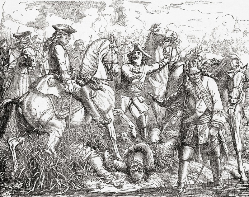 The capture of Tallard at The Battle of Blenheim in 1704