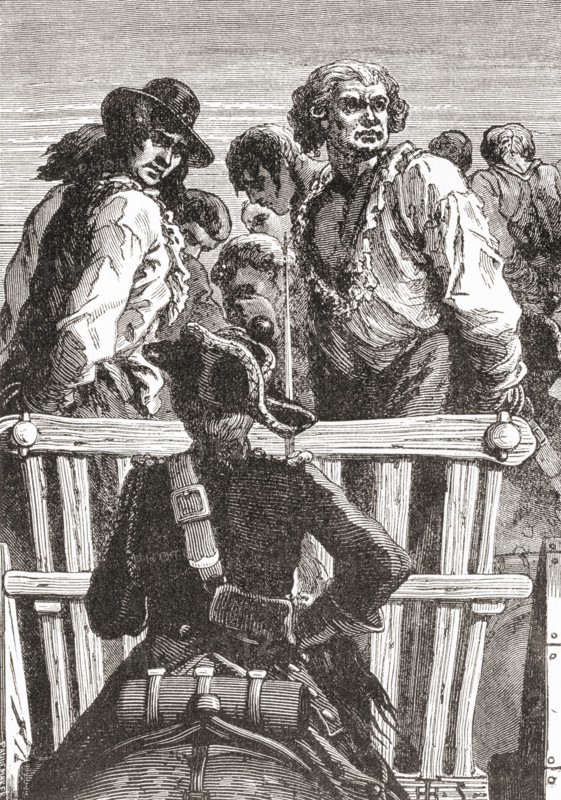 Danton on his way to execution during the French Revolution