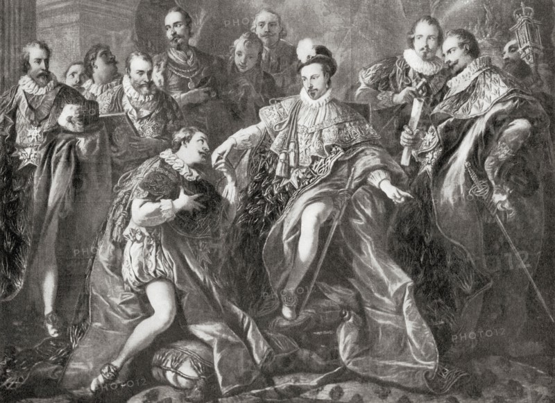Henry III instituting The Order of the Holy Spirit