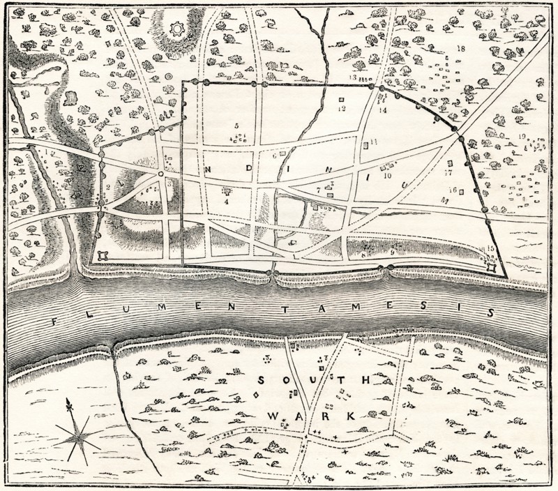 A plan of Roman London