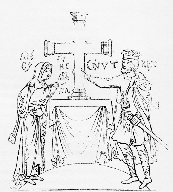 Cnut the Great and his queen Ælfgifu of Northampton