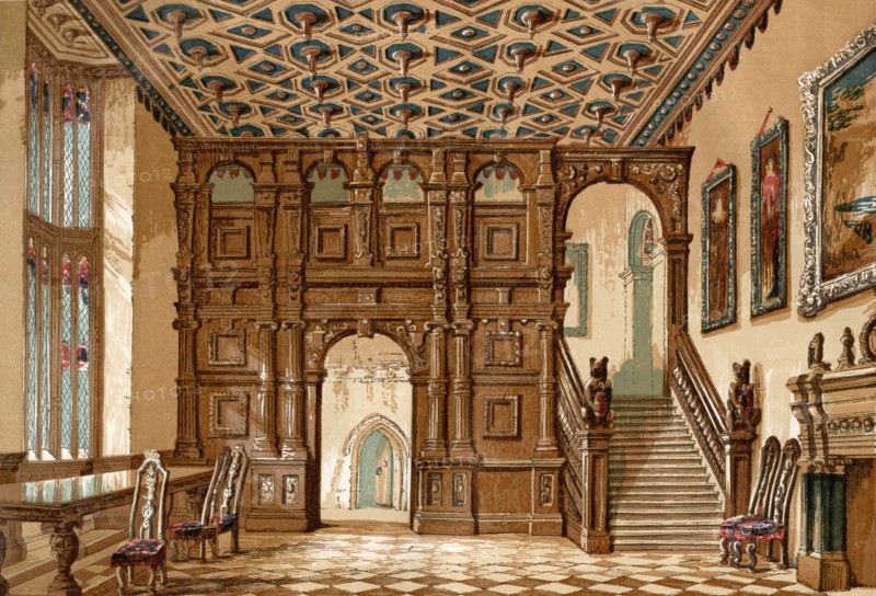 The interior of Methley Hall