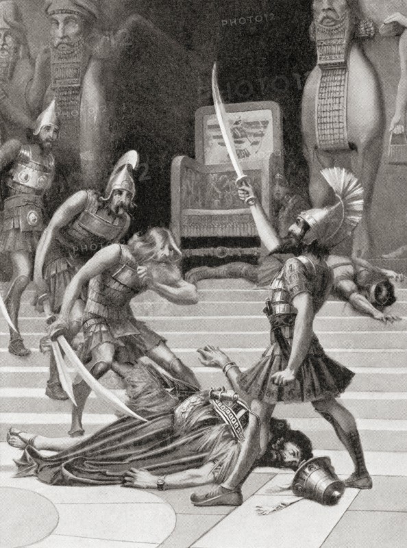 The death of Belshazzar