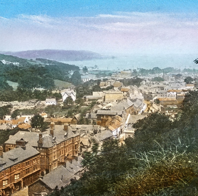 Magic Lantern slide circa 1900 hand coloured