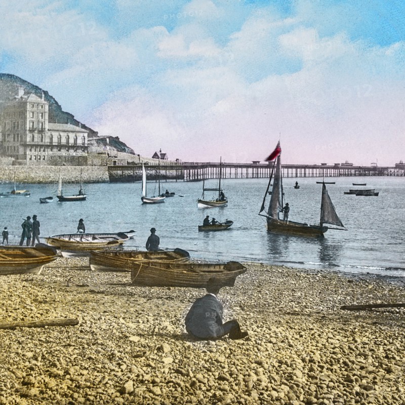 Magic Lantern slide circa 1900 hand coloured