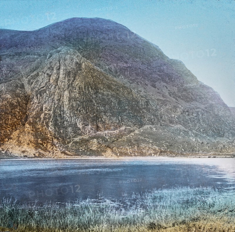 Magic Lantern slide circa 1900 hand coloured