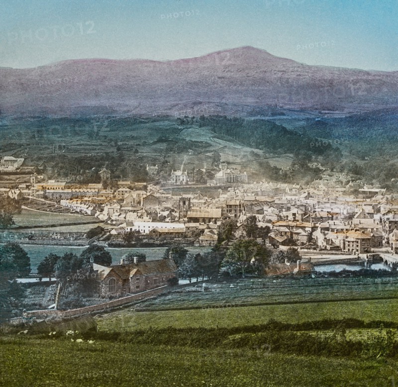 Magic Lantern slide circa 1900 hand coloured