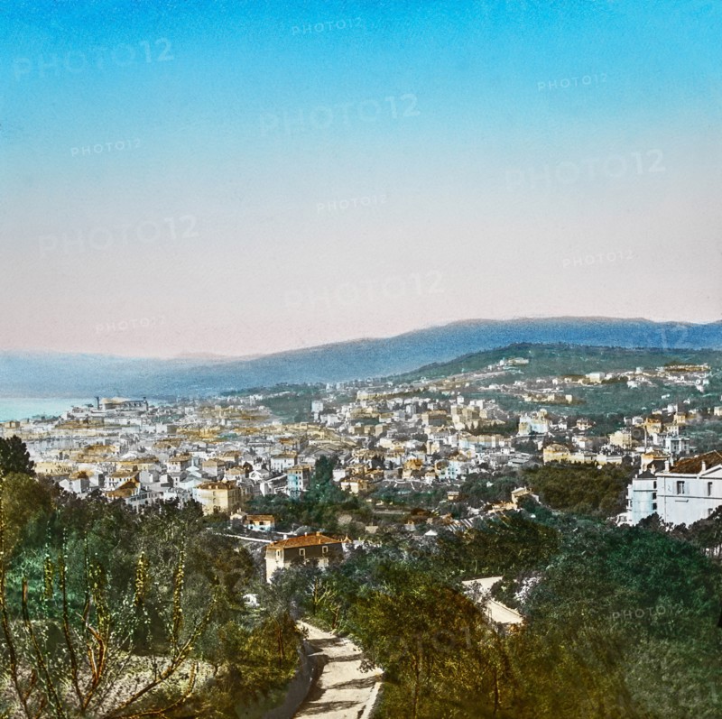 Magic Lantern slide circa 1900 hand coloured