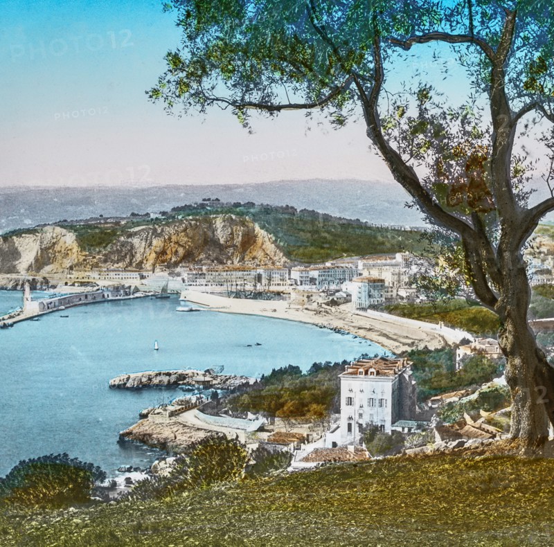 Magic Lantern slide circa 1900 hand coloured
