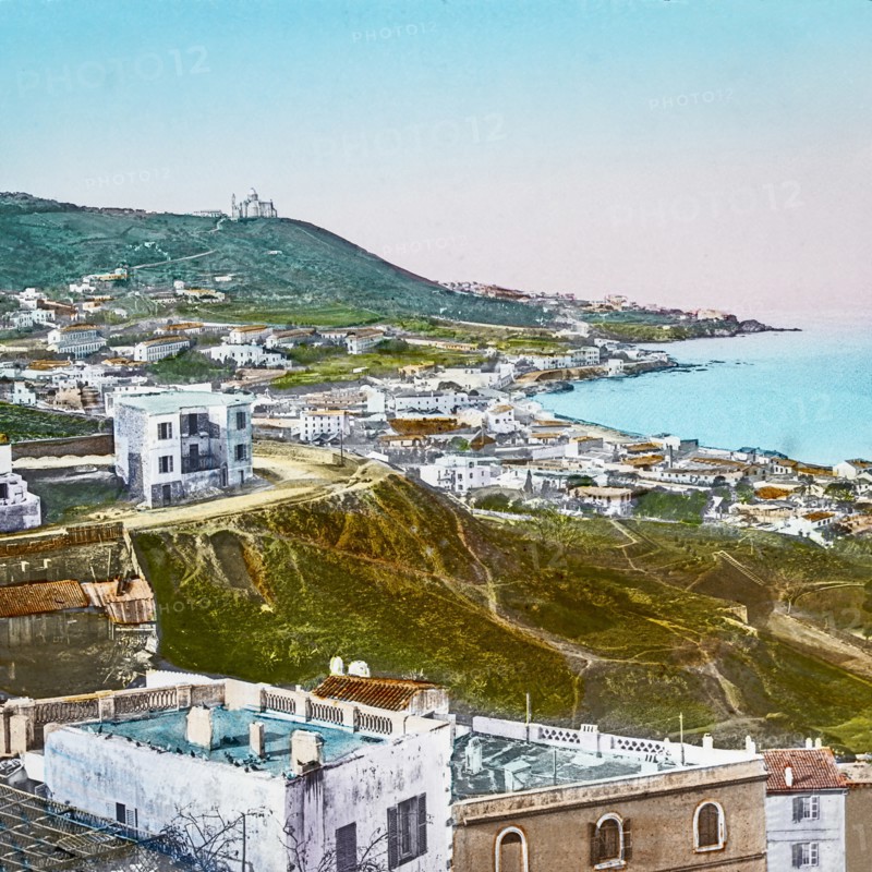 Magic Lantern slide circa 1900 hand coloured