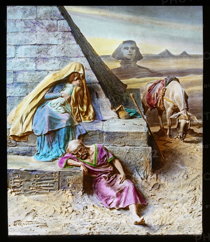 A magic lantern slide circa 1900