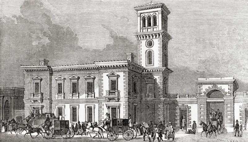The London Bridge railway station