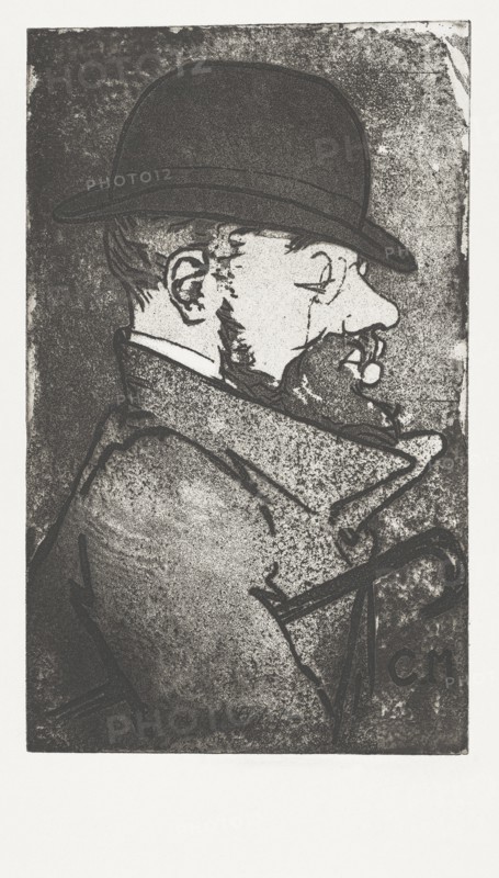 Portrait of Toulouse-Lautrec by French artist Charles Maurin.  Henri de Toulouse-Lautrec