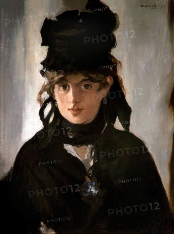 Berthe Morisot with a bouquet of violets