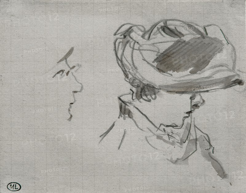 Female bust in profile