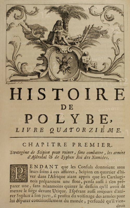 History by Polybius, Volume VI, 1730