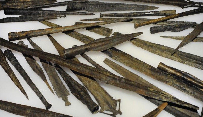 Set of bronze weapons thrown into the water as offerings, Late Bronze Age