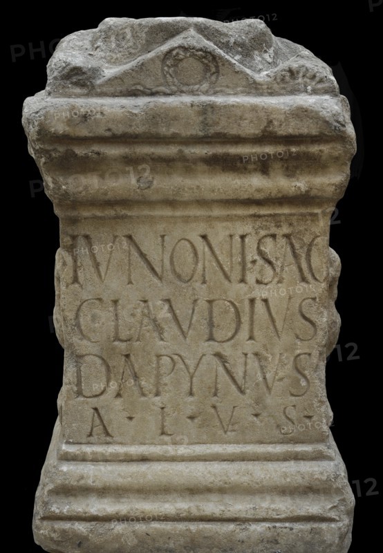 Altar stone consecrated to the Goddess Juno