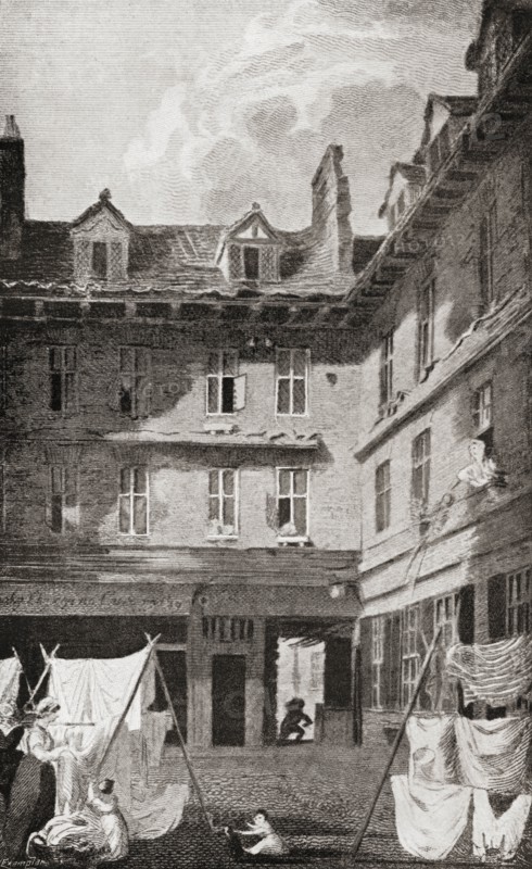The home of Oliver Goldsmith, London, England,