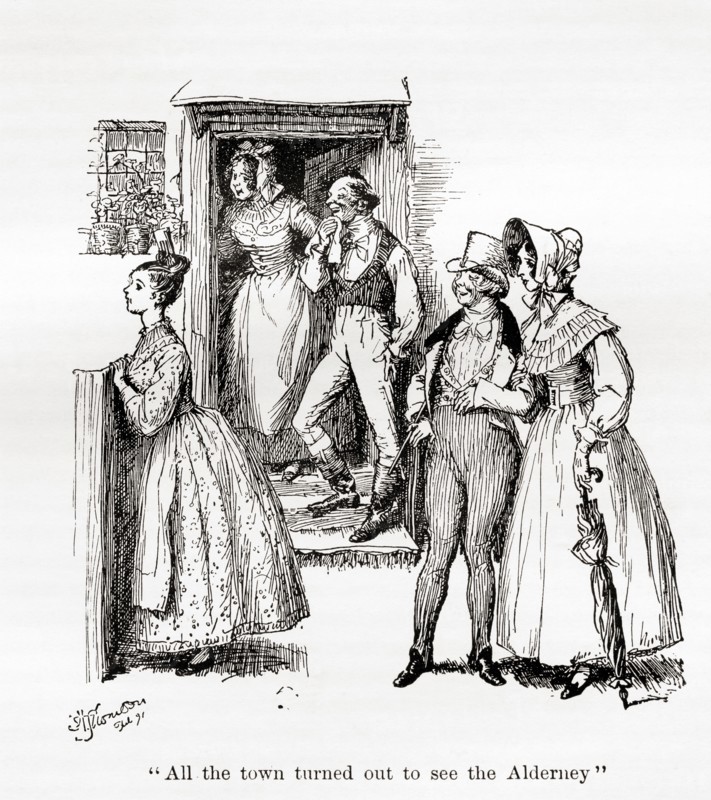 Illustration from the novel Cranford by Elizabeth Gaskell